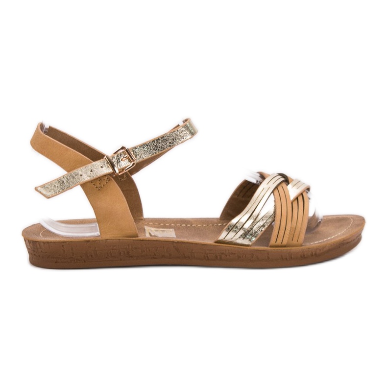 SHELOVET Sandálias confortáveis castanho