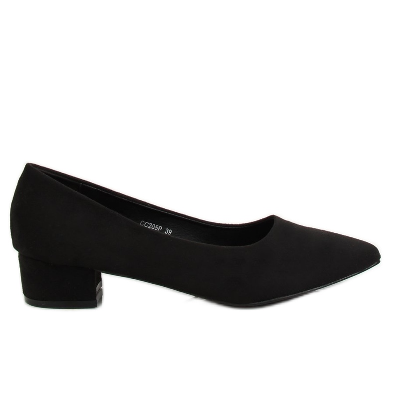 Black Pumps de salto baixo preto CC205P preto