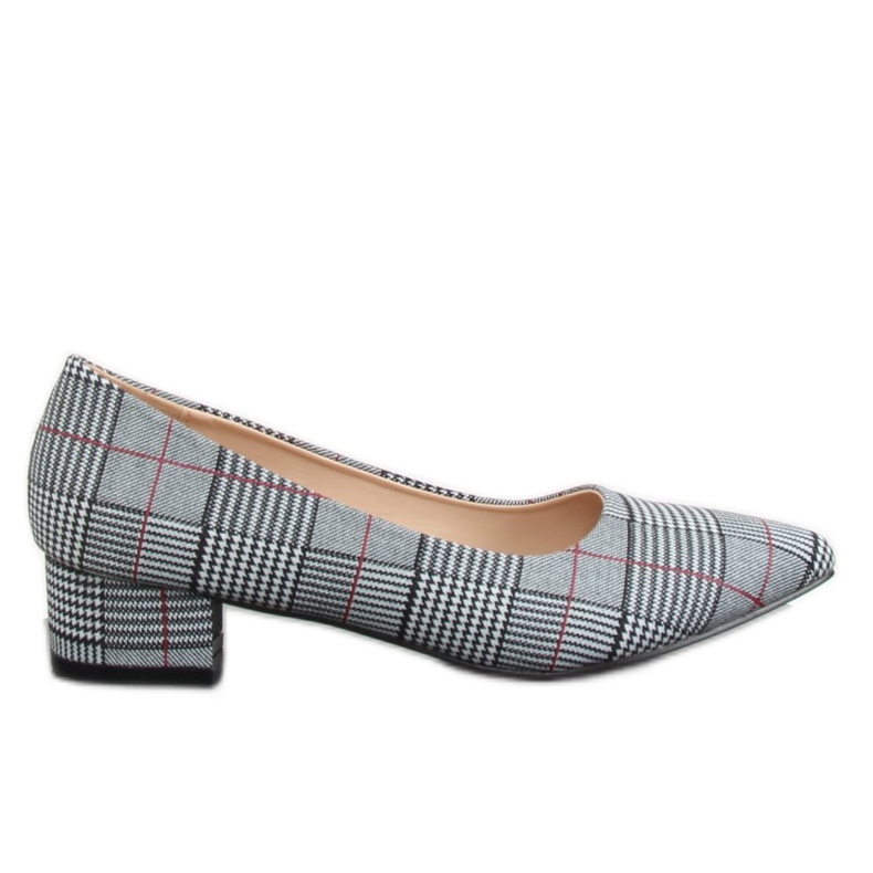 Black Check Black Pumps CC207P Black preto cinza multicolorido