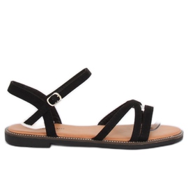 Sandálias femininas pretas WL255 pretas preto