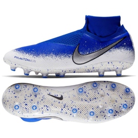 As chuteiras Nike Phantom Vsn Elite DfAg Pro M AO3261-410 branco, azul azul