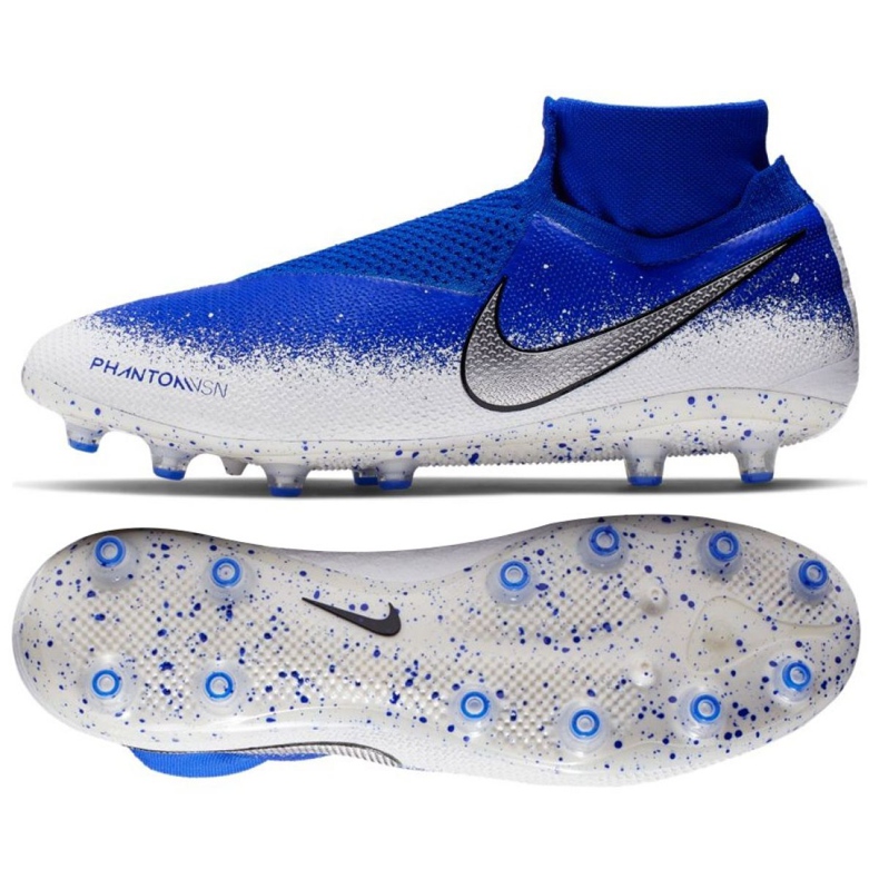 Chuteiras Nike Phantom Vsn Elite Df Ag Pro M AO3261-410 multicolorido azul