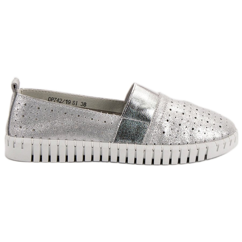 Filippo Sapatos Slip-on Com Glitter cinza