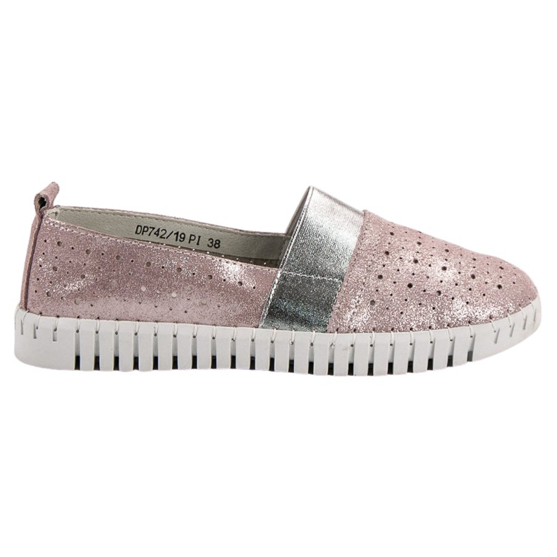 Filippo Sapatos Slip-on Com Glitter rosa