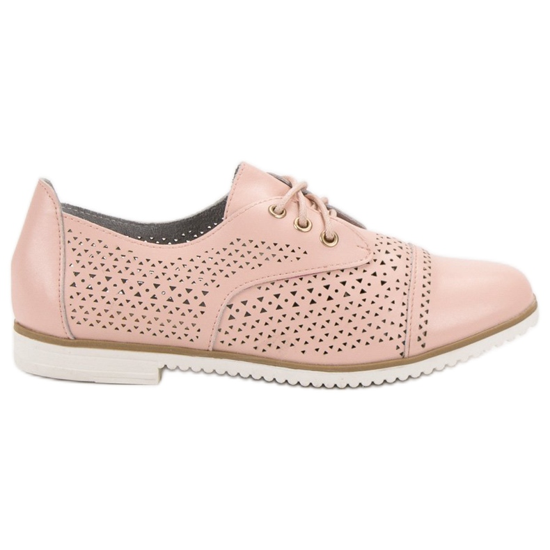 Mazaro Sapatos de couro a céu aberto rosa