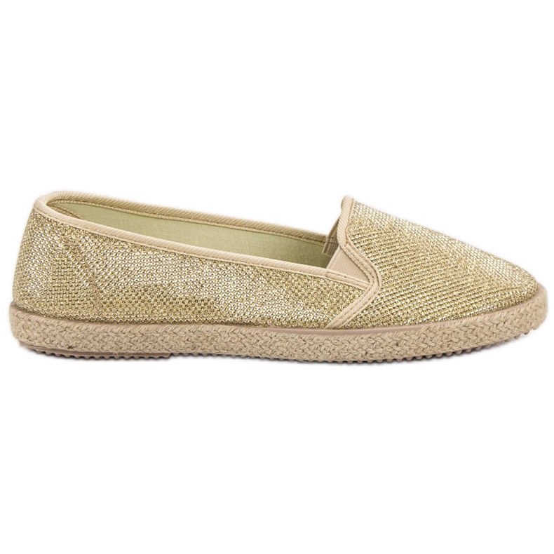 SHELOVET Tênis Golden Slip-On dourado