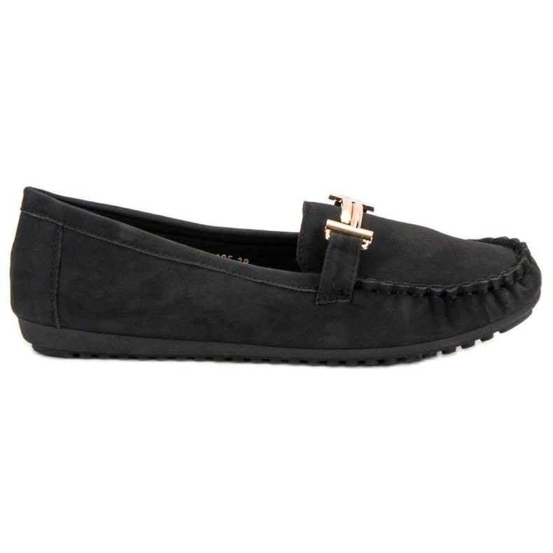 Top Shoes Mocassins de mulher negra preto