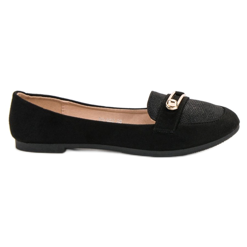 Top Shoes Bailarinas elegantes preto
