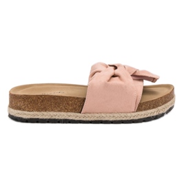 Mannika Chinelos na plataforma rosa Mannika Chinelos na plataforma rosa