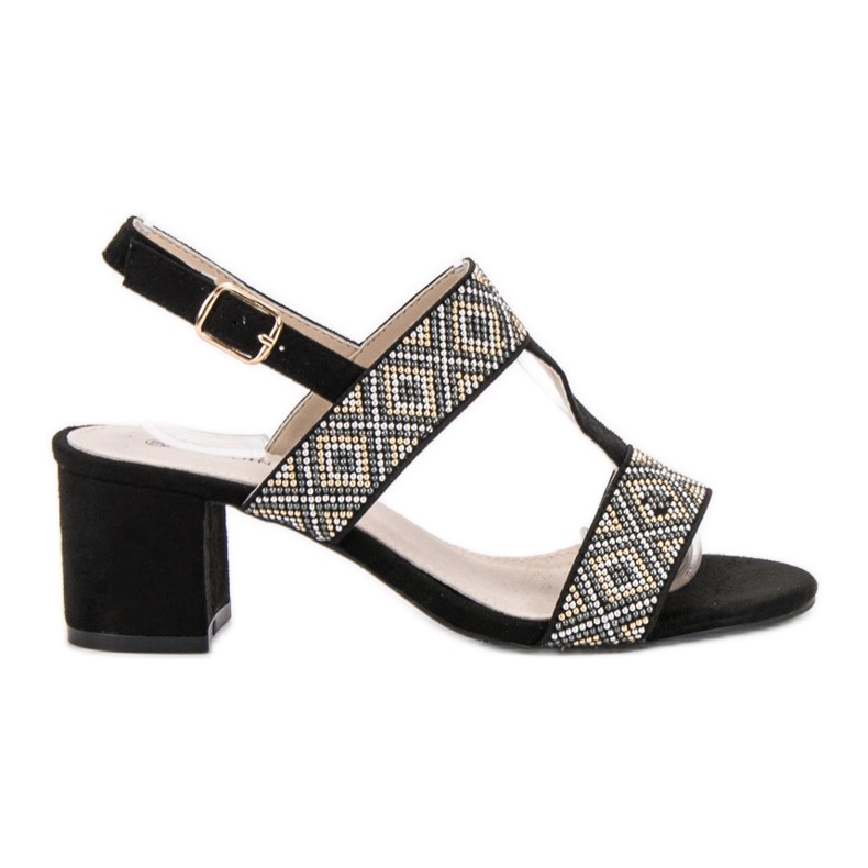 Goodin Sandálias de salto alto preto