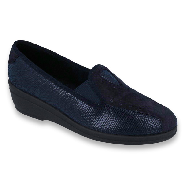Sapatos femininos Befado pu 035D001 azul marinho