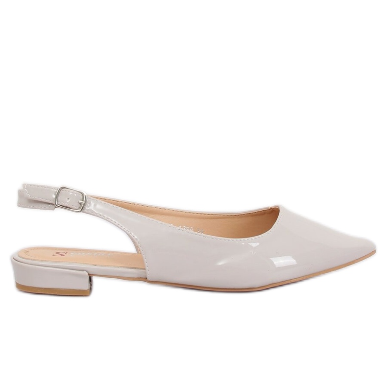 Bailarinas cinza com salto aberto LL-178 Gray Bailarinas cinza com salto aberto LL-178 Gray