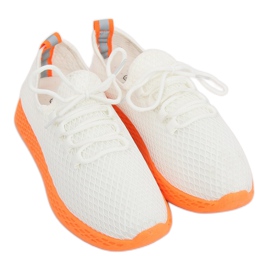 Sapatos esportivos laranja e branco NB283 Fluorescence Orange