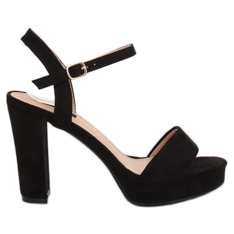 Sandálias plataforma pretas HJ101 pretas preto