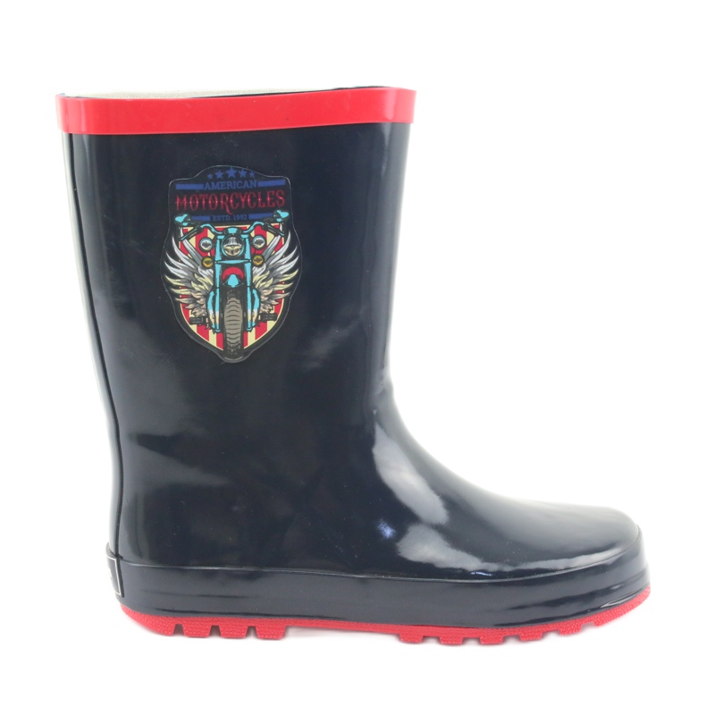 American Club Motocicletas meninos grooves azul marinho