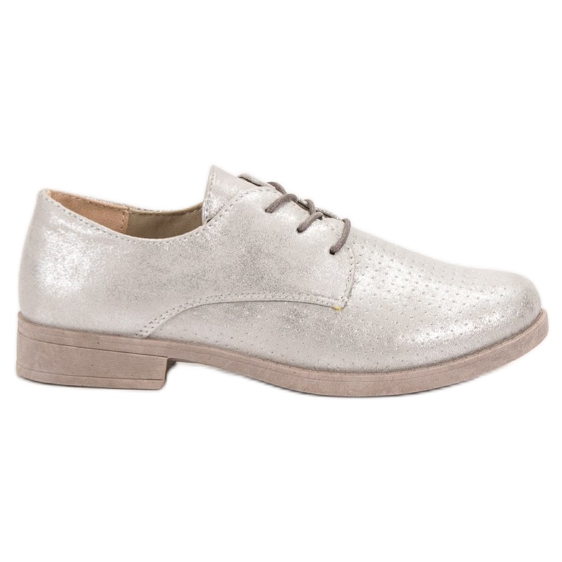 BLESS Sapatos femininos elegantes cinza