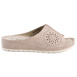 Goodin Chinelos Openwork castanho