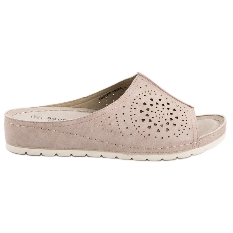 Goodin Chinelos Openwork castanho Goodin Chinelos Openwork castanho