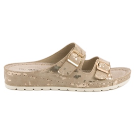 Goodin Chinelos com fivela amarelo