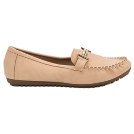 Top Shoes Mocassins bege feminino