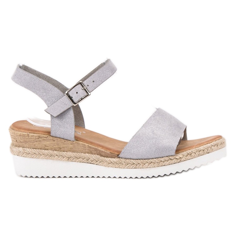 SDS Sandálias Cinzentas Com Brilho cinza