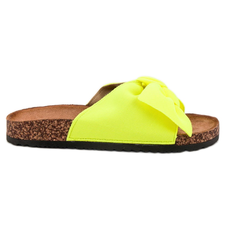 Queen Vivi Chinelos femininos neon amarelo