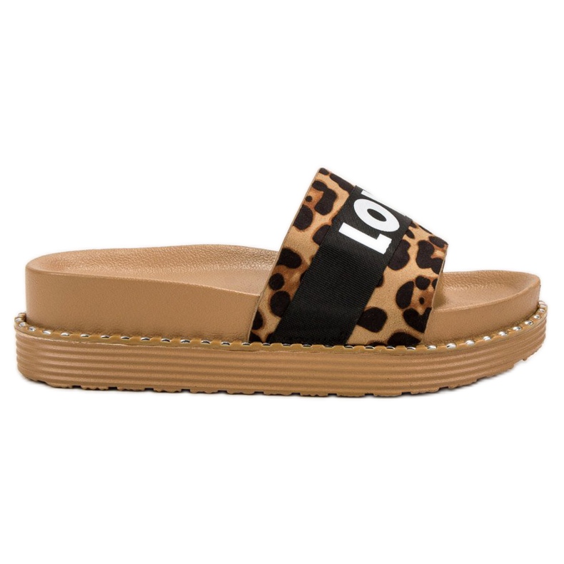 Erynn Amo chinelos de camurça castanho