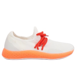 Sapatos esportivos laranja e branco B-6851 Orange