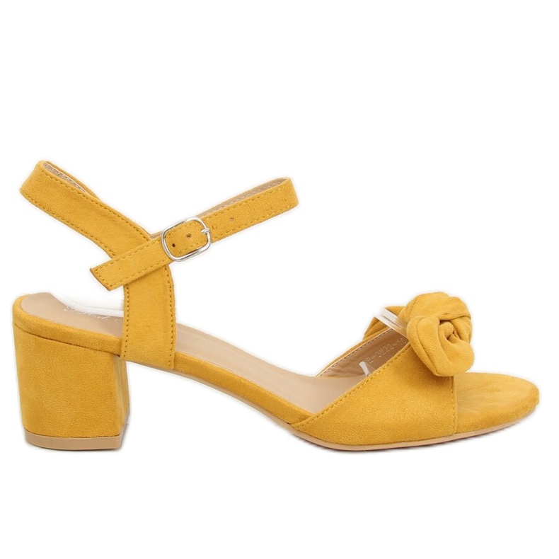 Sandálias de salto alto amarelas FH-3M22 amarelas amarelo