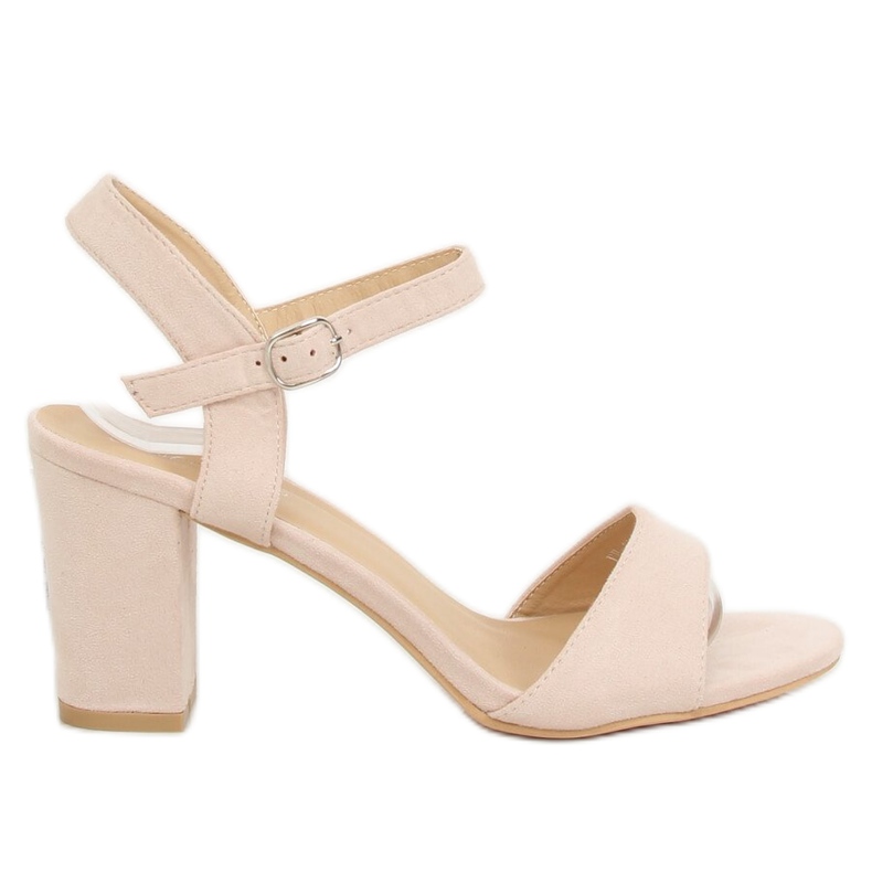 Sandálias bege no poste FH-3M25 Beige