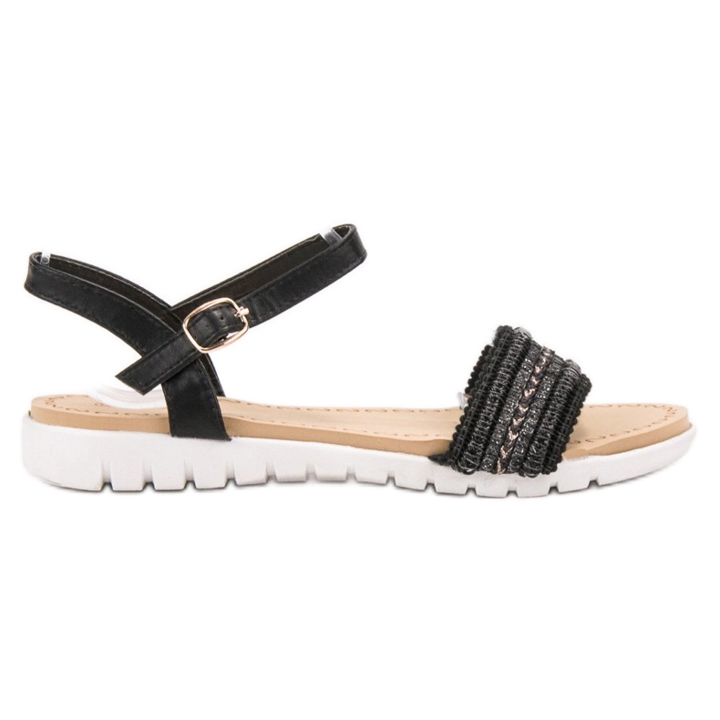 Yes Mile Sandálias de fivela preto