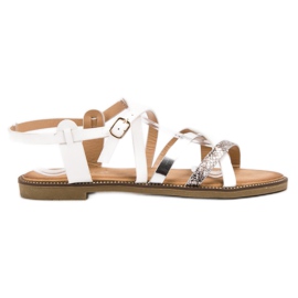 Bestelle Sandálias brancas femininas marrom amarelo