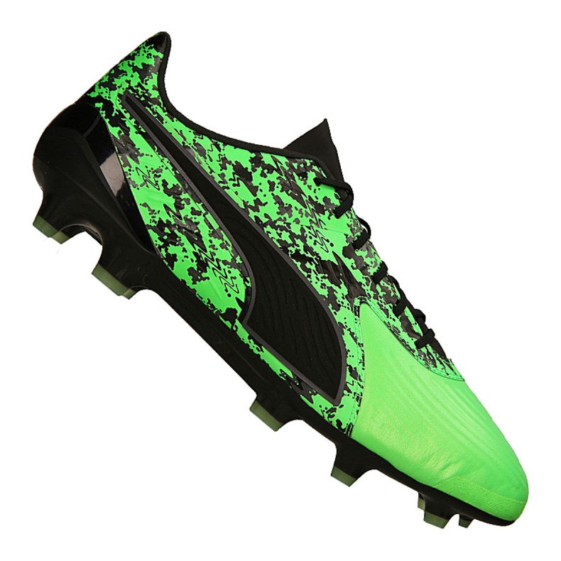 Chuteiras Puma One 19.1 Lth Cc FG / AG M 105482-03 multicolorido verde