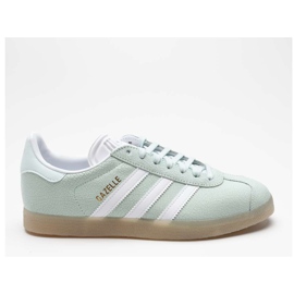 Adidas Gazela W 064 Ice Mint Calçado Branco Ecru Matiz verde Adidas Gazela W 064 Ice Mint Calçado Branco Ecru Matiz verde