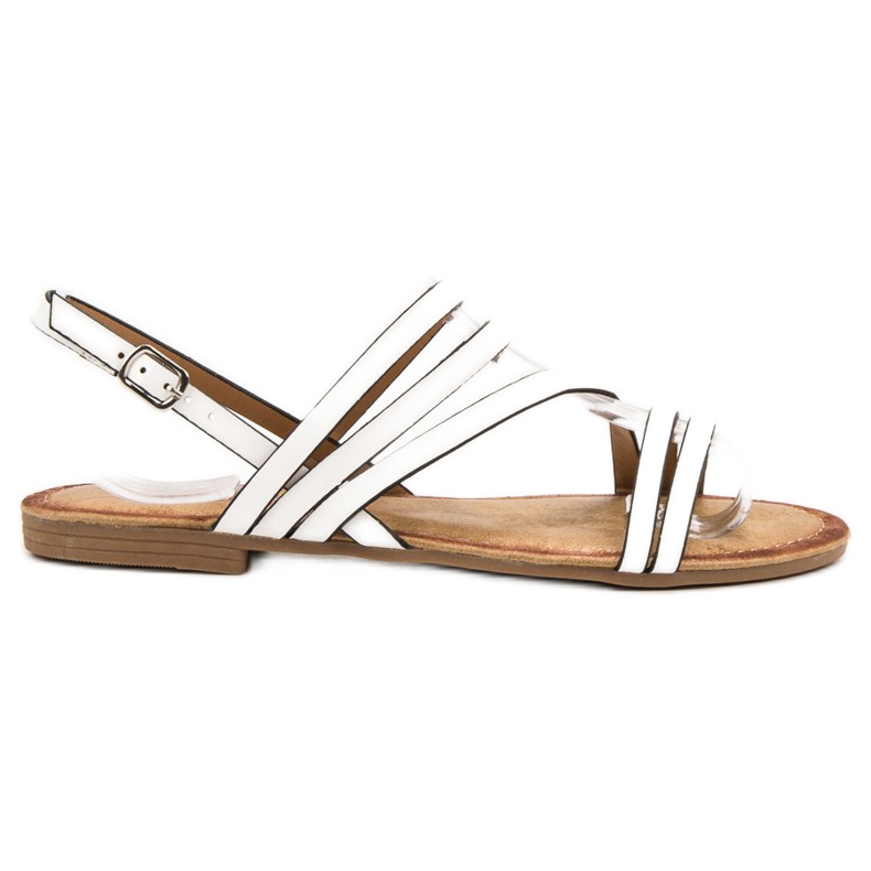 Primavera Sandálias brancas clássicas branco