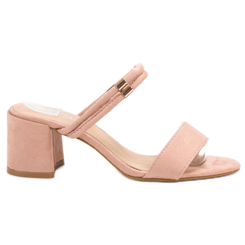 Fama Chinelos elegantes rosa