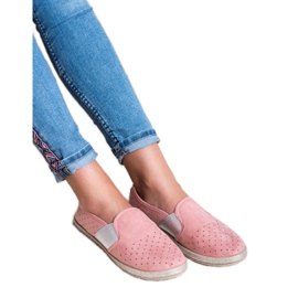 Mckeylor Slipons de camurça rosa