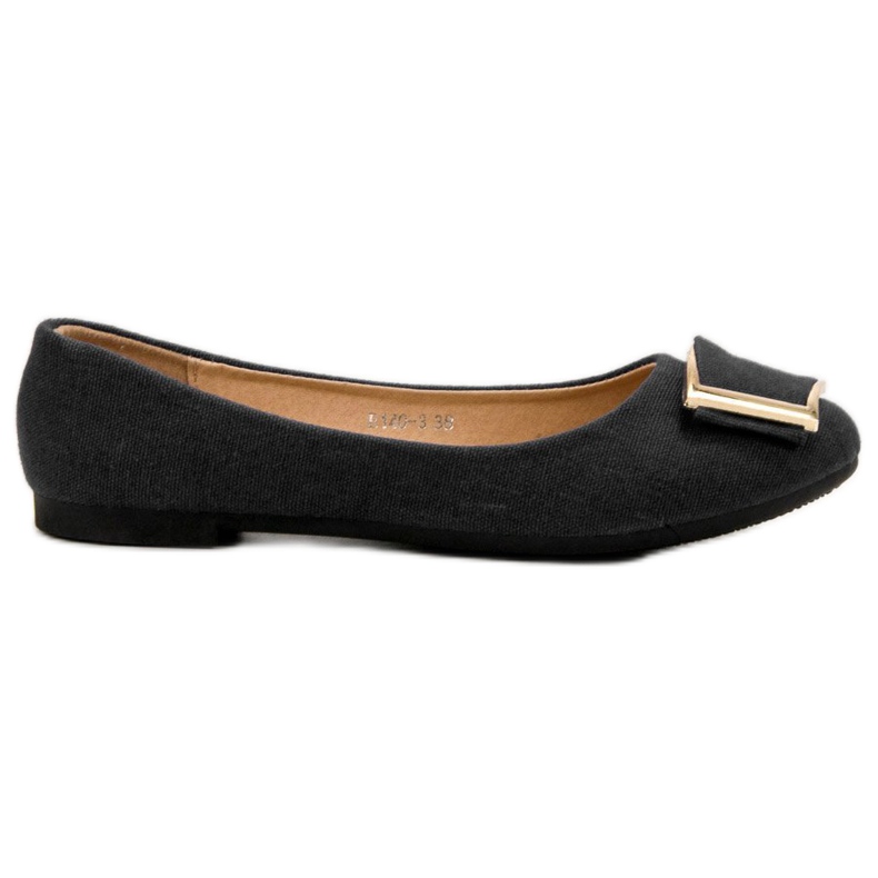 SHELOVET Bailarinas elegantes preto