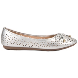 Renda Bailarinas Silver Openwork cinza