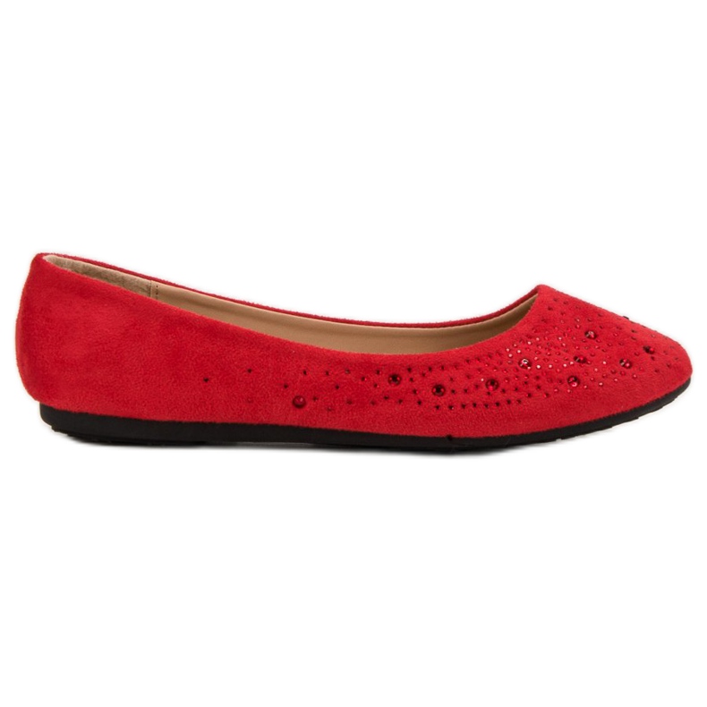 Renda Bailarinas com zircônia cúbica vermelho