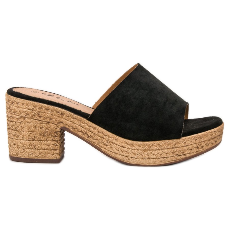 Flyfor Chinelos leves no poste preto