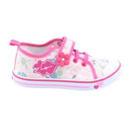 American Club Sneakers Boca palmilha em couro americano branco marrom rosa