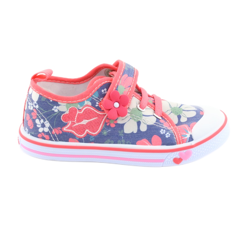 Tênis Usta American Club em couro vermelho azul multicolorido