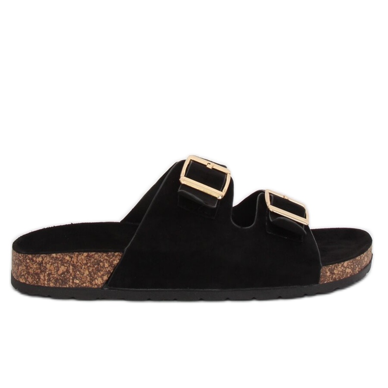 Chinelos femininos pretos 6105 pretos