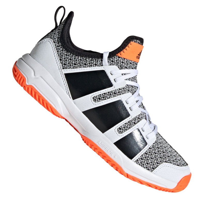 Tênis de handebol Adidas Stabil Jr F33830 multicolorido cinza
