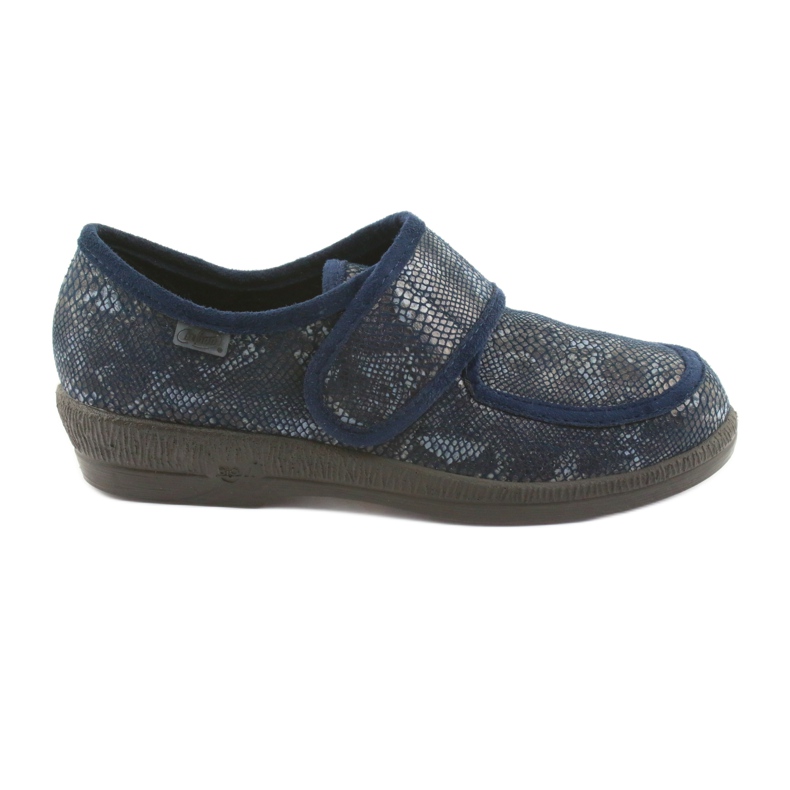 Sapatos femininos Befado pu 984D015 azul marinho