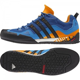 Tênis Adidas Terrex Swift Solo M AQ5296 preto azul multicolorido