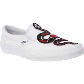 Vans Deslizamento Clássico Na Serpente W00 branco Vans Deslizamento Clássico Na Serpente W00 branco