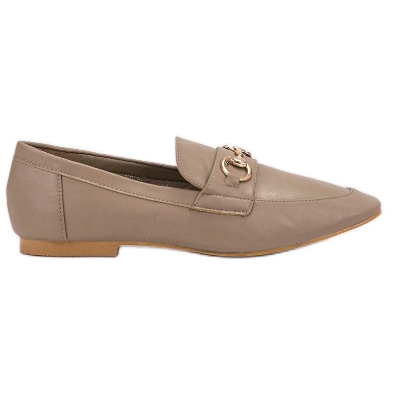 Weide Mocassins femininos elegantes castanho