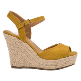 JESSY ROSS Sandálias de mostarda amarelo JESSY ROSS Sandálias de mostarda amarelo